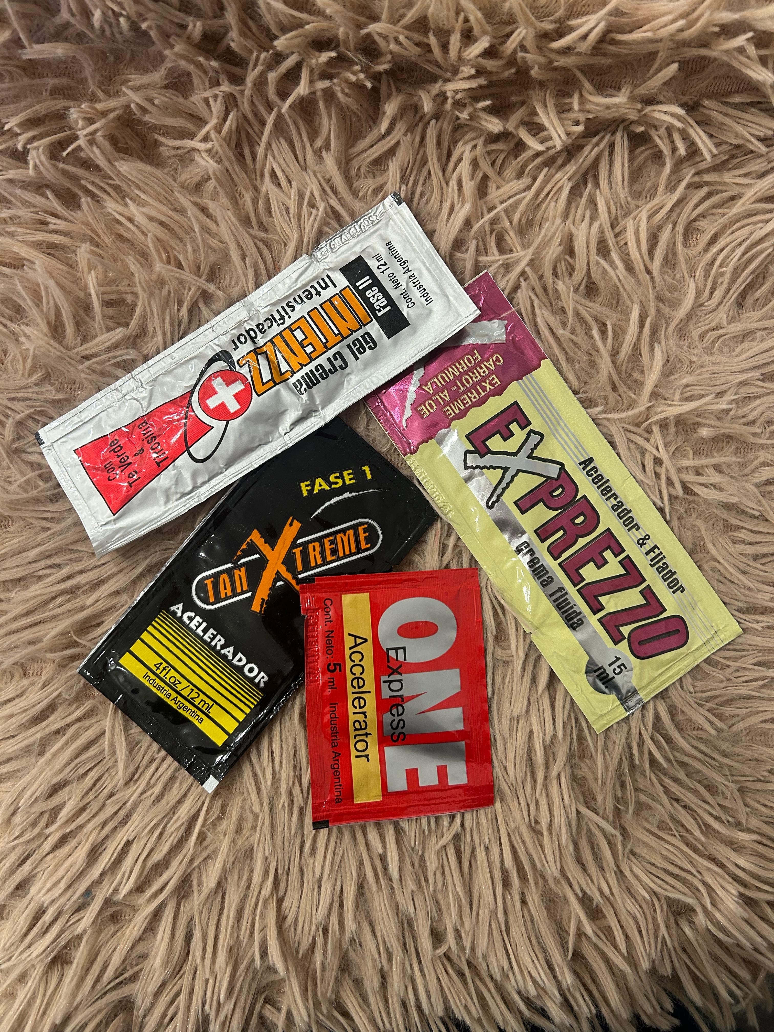 Aceleradores para bronceado